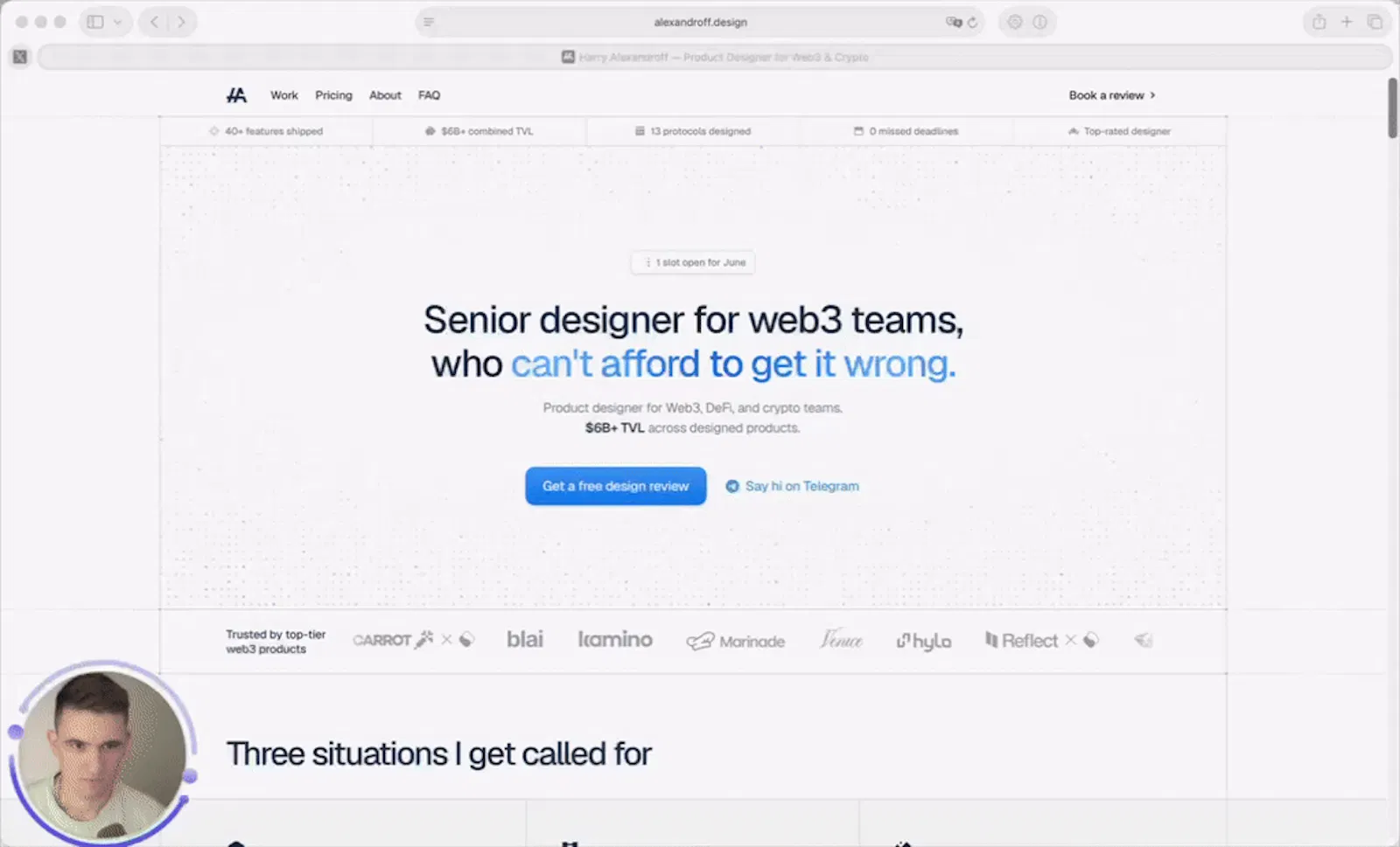 alexandroff.design 2.0 screenshot 1 (video preview)