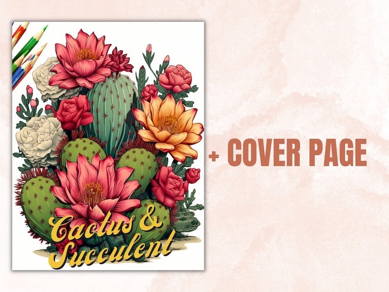 35 livres de coloriage roses et cactus media 2
