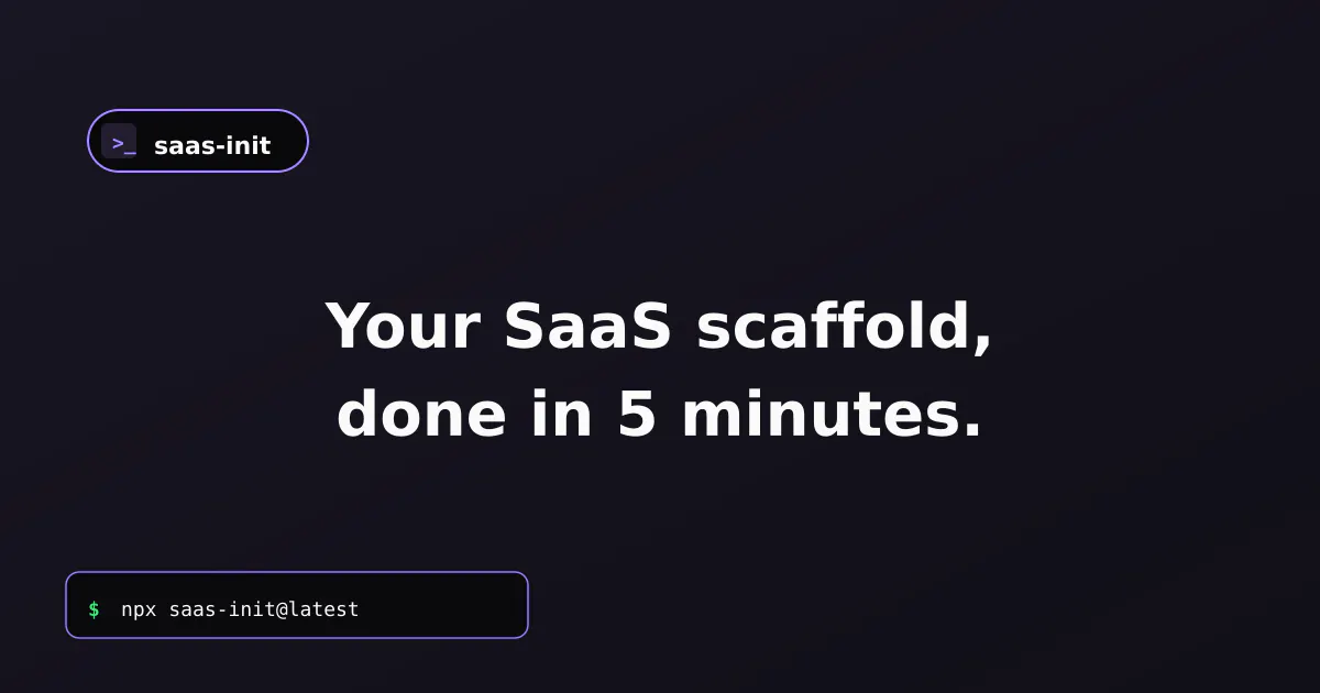 SaaS Init のプロダクトバナー