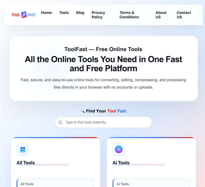 ToolFast screenshot 2