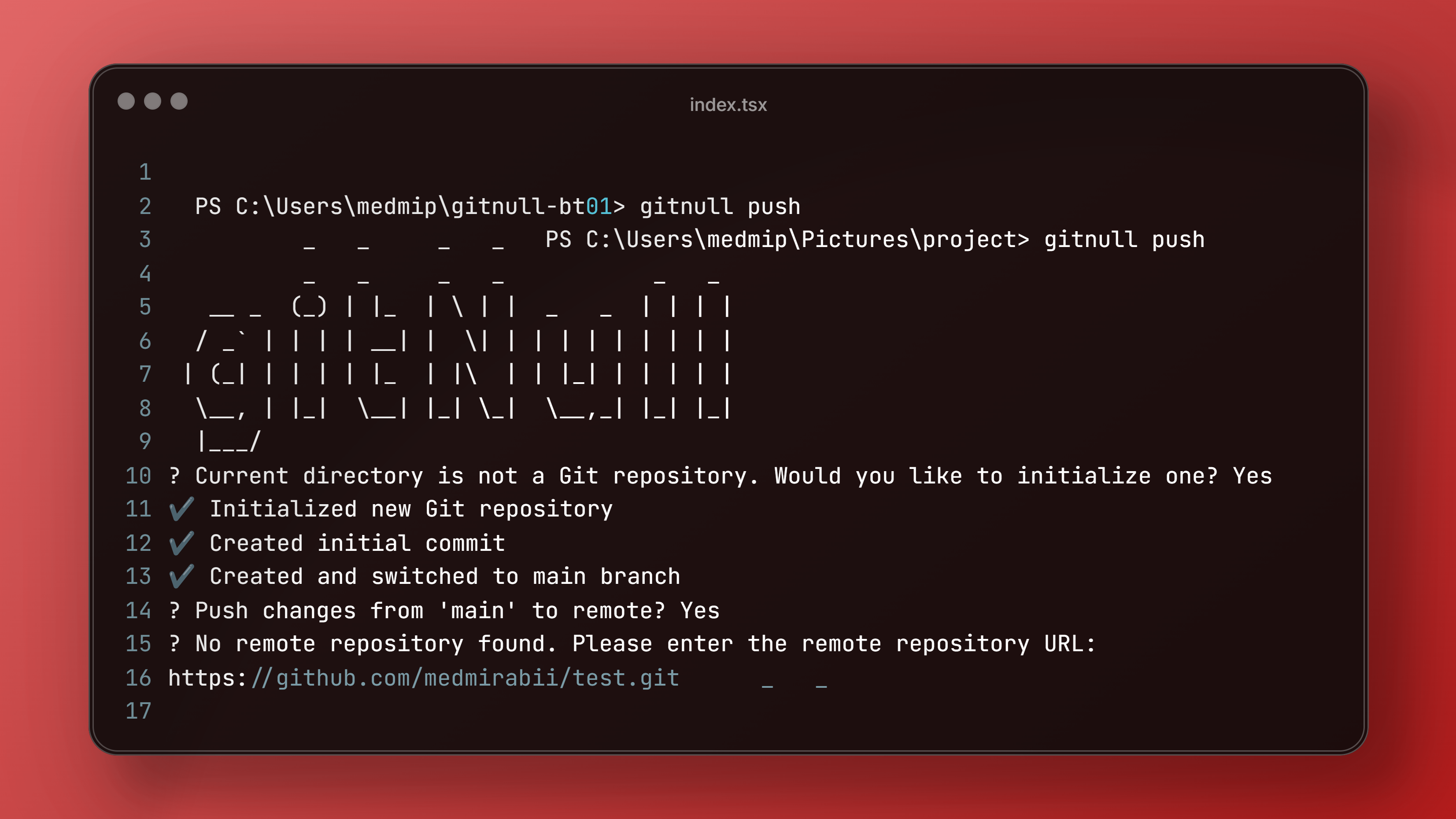 Gitnull - Automatizza Gitflow con comandi di terminale elegante come Gitnull media 2