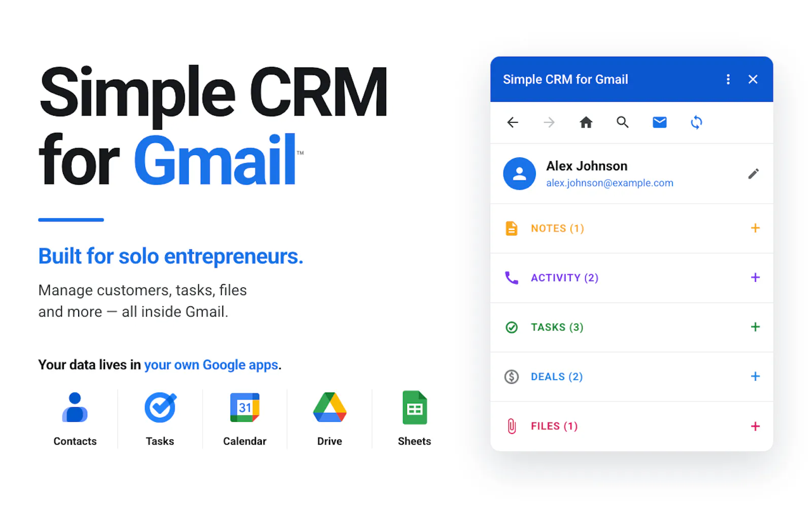 Simple CRM For Gmail™ screenshot 1