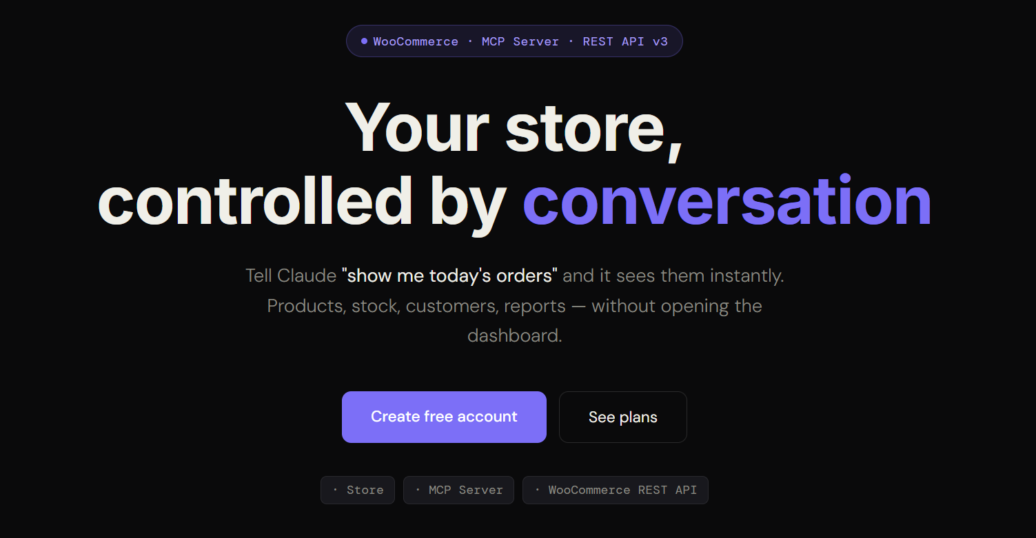 WooCommerce-Claude Store Management MCP gallery image