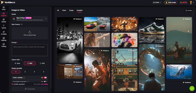 Yevideo - AI Video and Image Platform screenshot 6