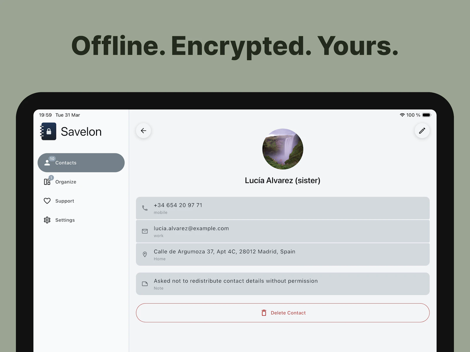Savelon screenshot 2