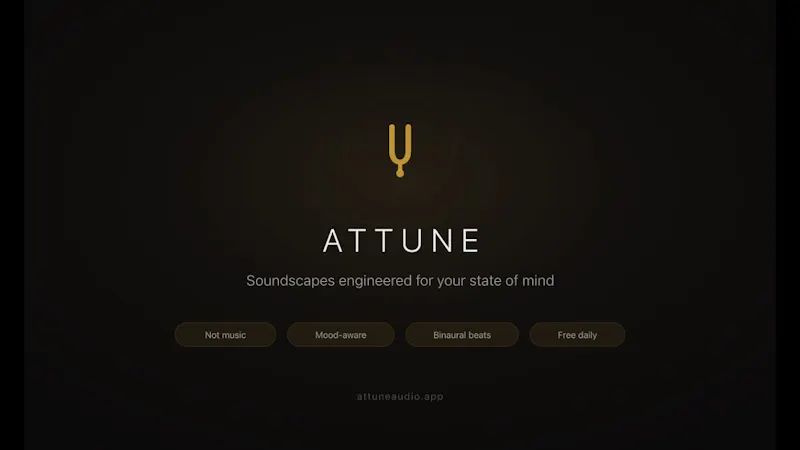 Attune Audio screenshot 1 (video preview)