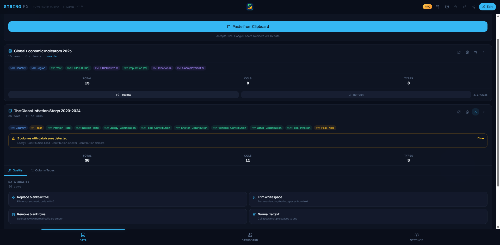 STRING EX - Data Visualization gallery image