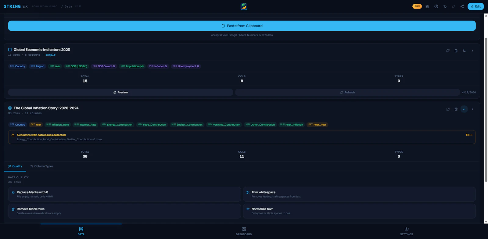 STRING EX - Data Visualization screenshot 4