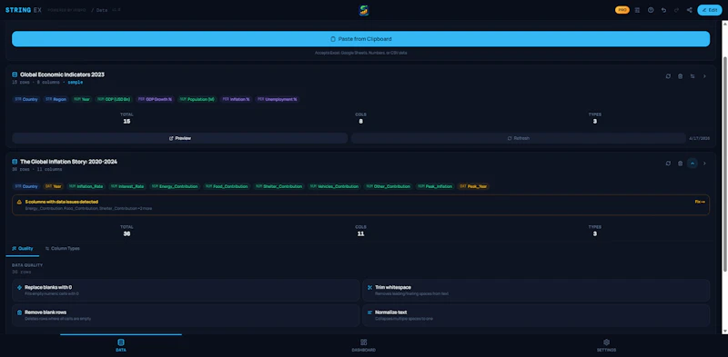 STRING EX - Data Visualization screenshot 4