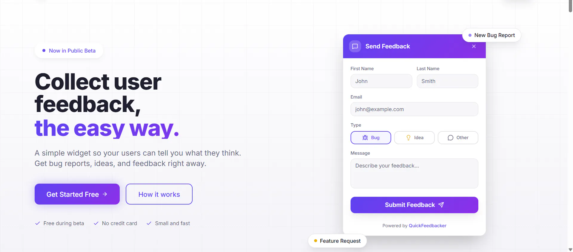 QuickFeedbacker product banner