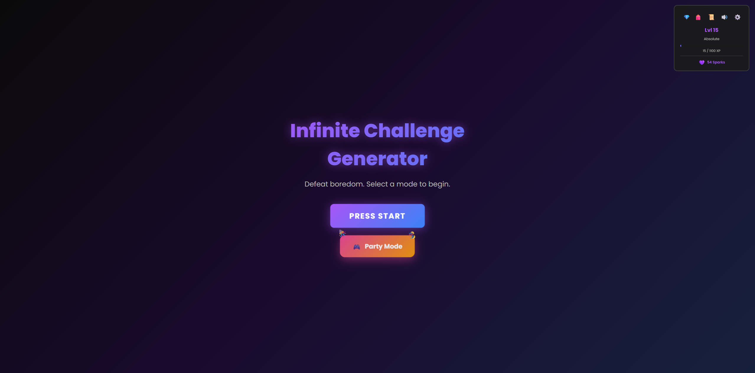 Infinite Challenge Generator logo