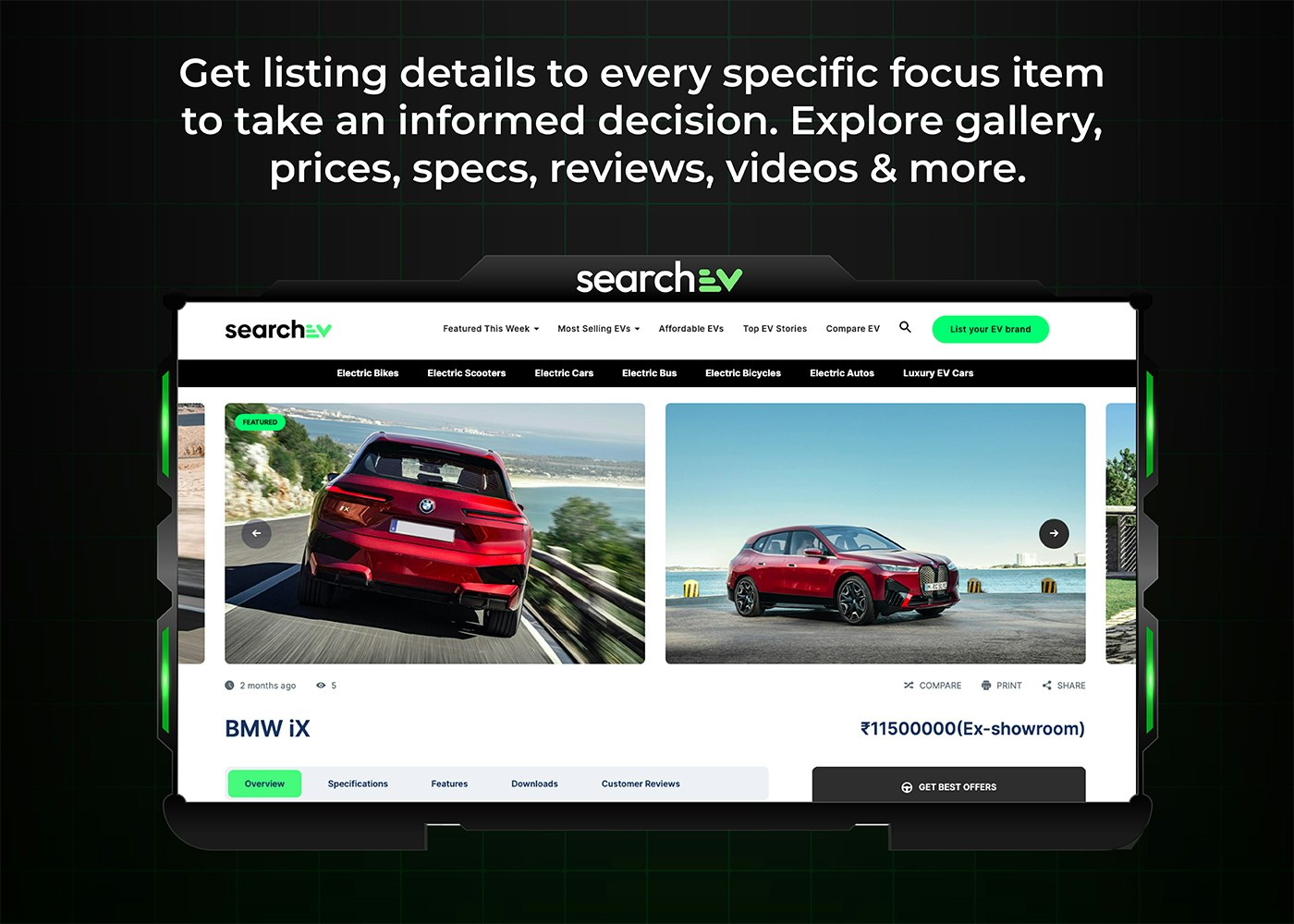 전기 자동차 - EV 제조업체 및 브랜드 용 SearchEv 미디어 7