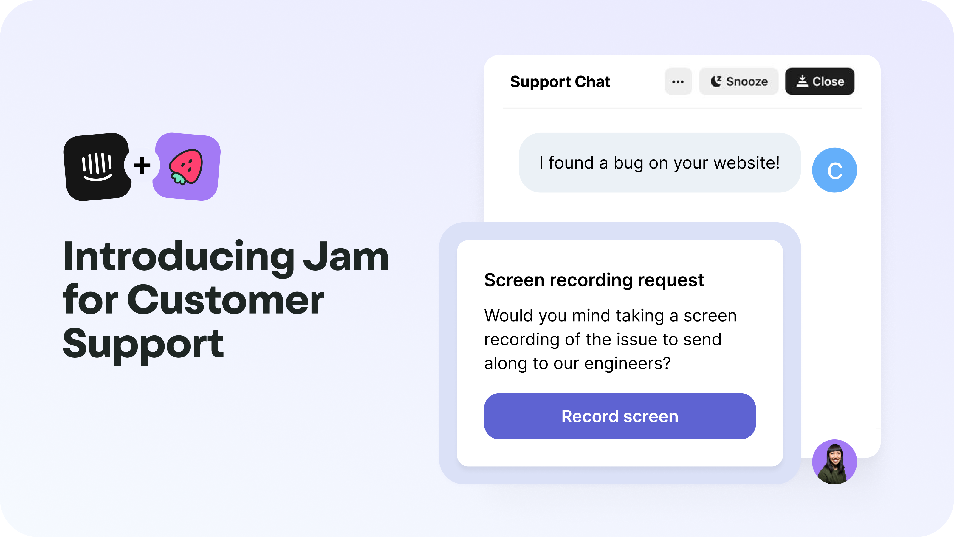 startuptile Jam for Customer Support-Record customer bugs w/ dev logs