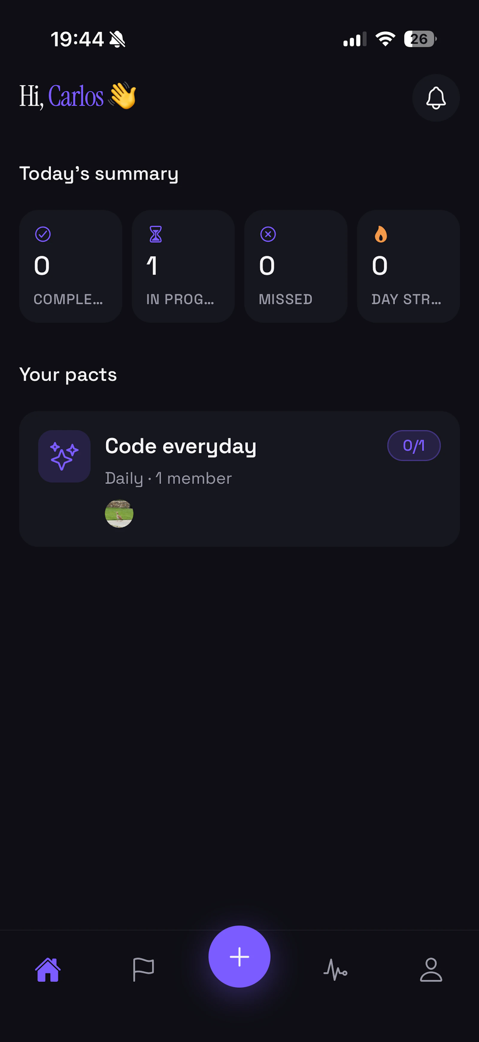 Pact: Share your goals screenshot 4