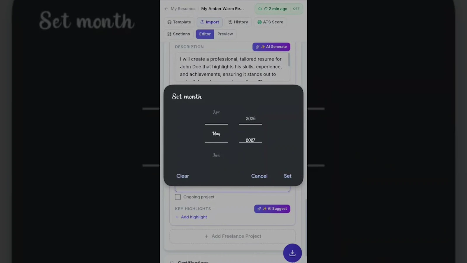 MyResumeIvo screenshot 1 (video preview)