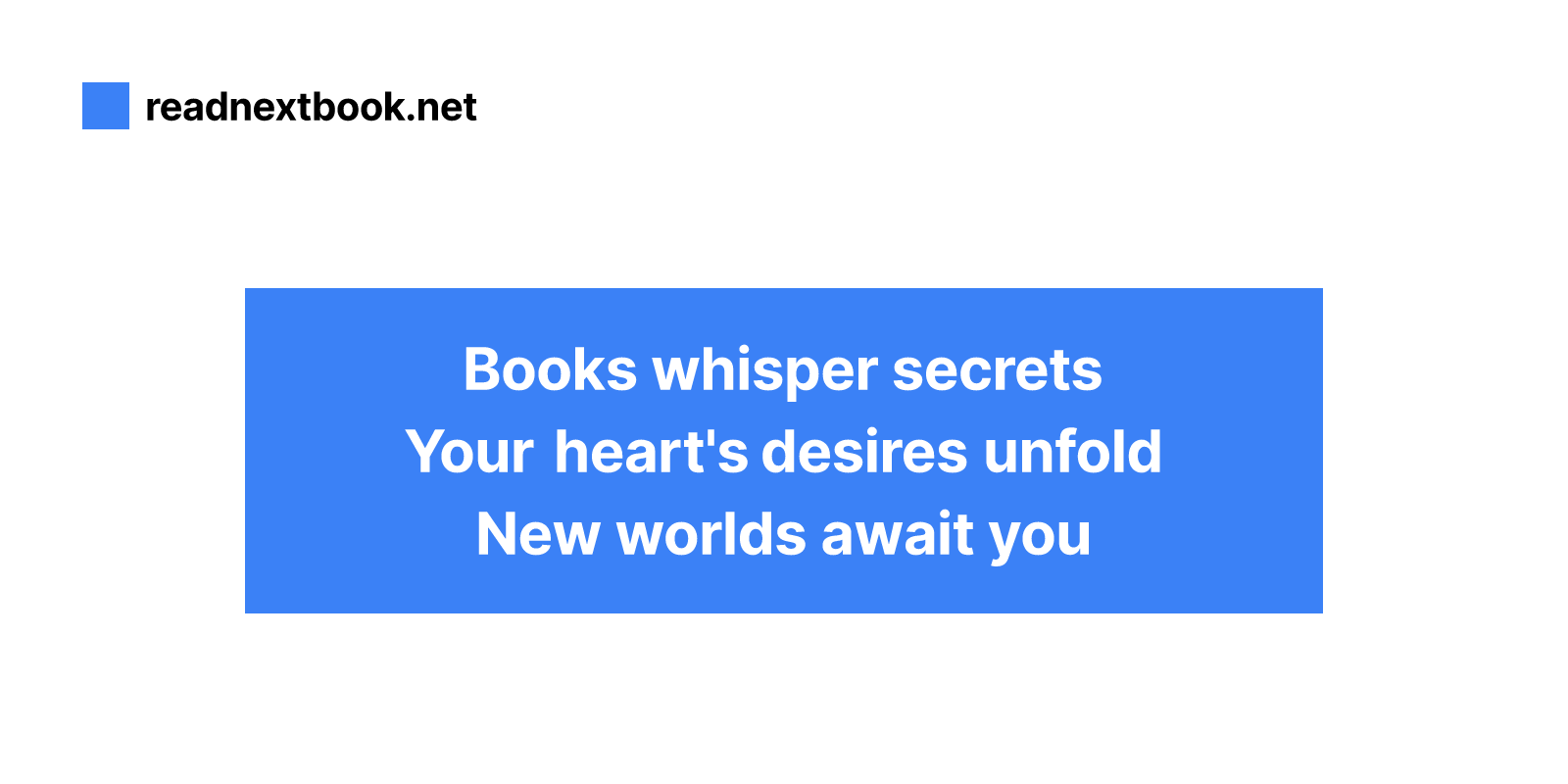 次の読み物を数秒で見つけてください - 次の読書冒険のフロントページメディア1