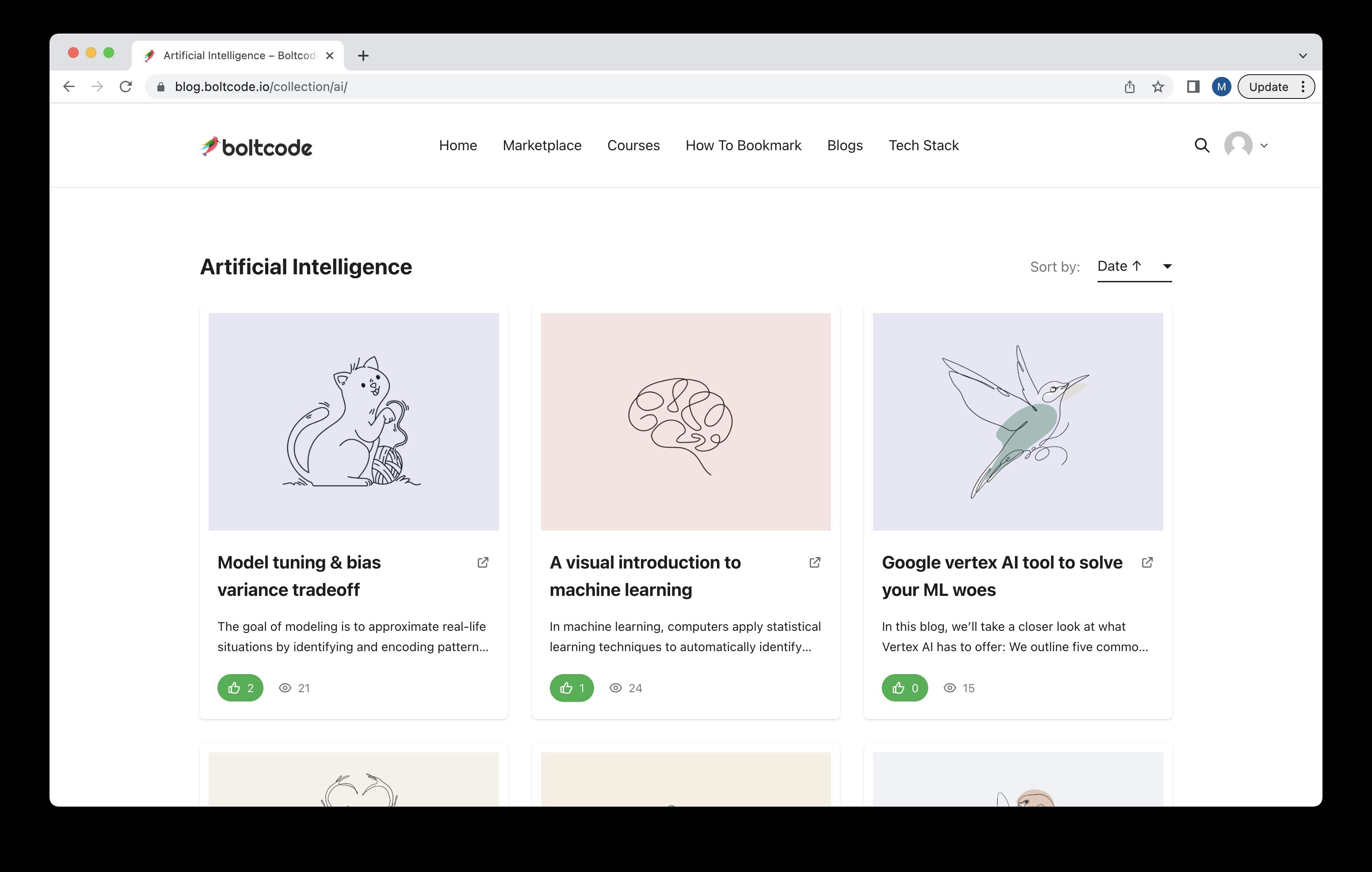 Mídia 4 de Blogs com curadoria de Boltcode