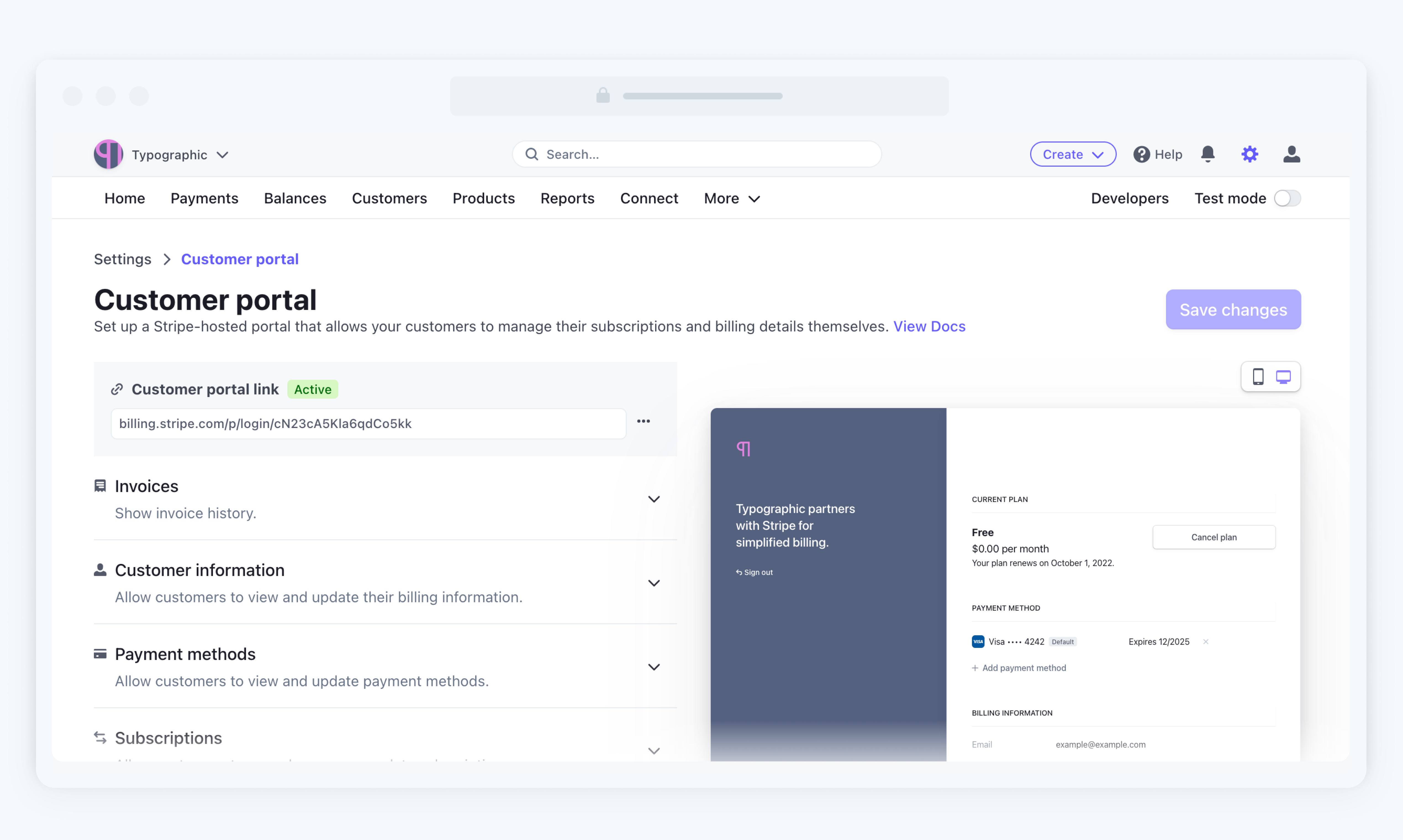 Media Portal Pelanggan No-Code Stripe 2