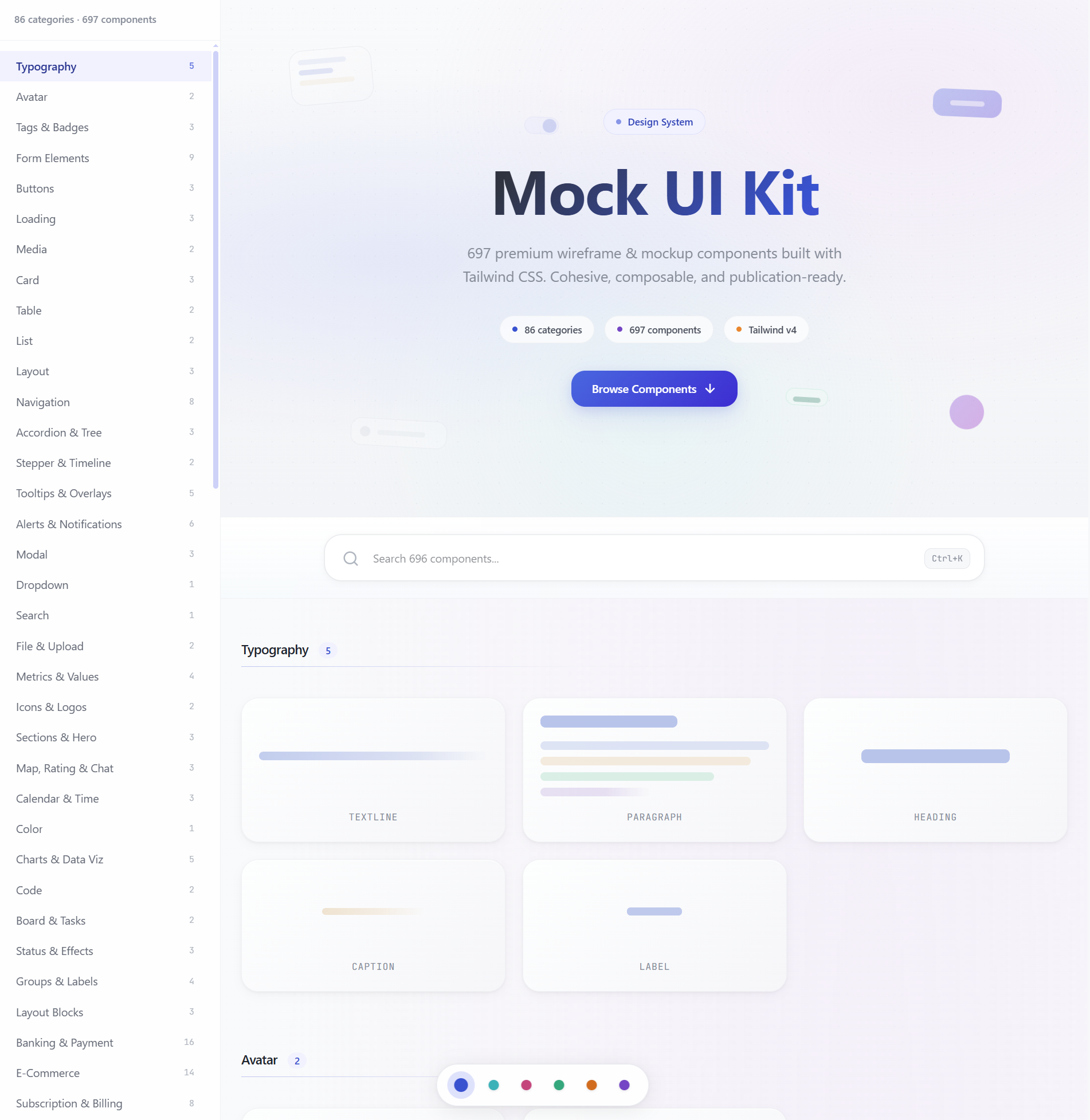 Mock UI Kit gallery image