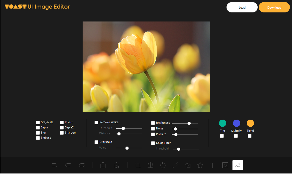 TOAST UI Image Editor gallery image