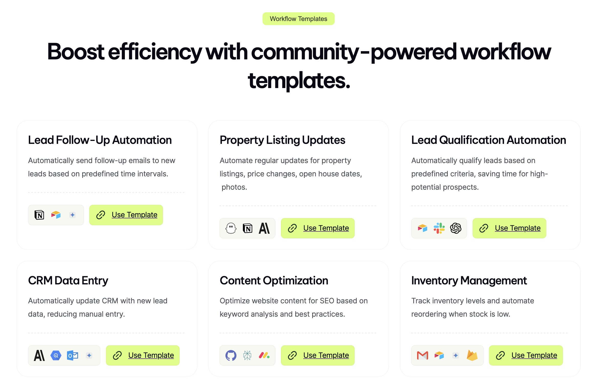 Workflowpad - Автоматизируйте любую задачу с помощью электронных таблиц AI - без кода, нажмите и go. медиа 4