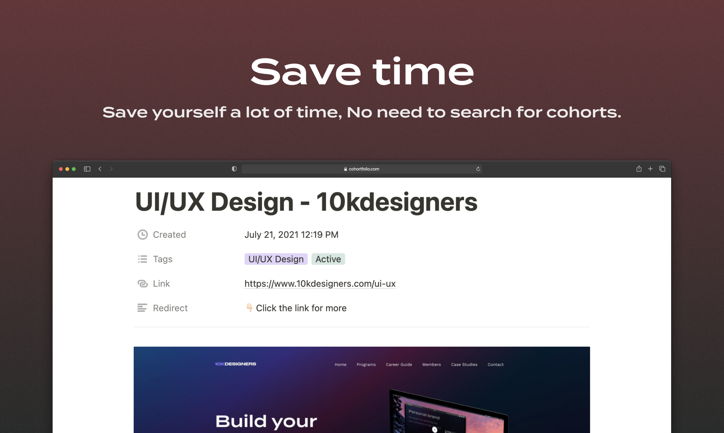 Cohortfolio gallery image
