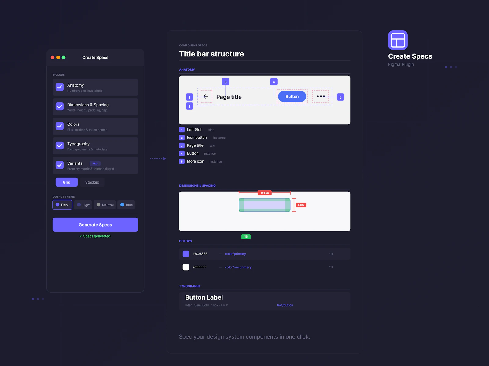 Create Specs screenshot 3