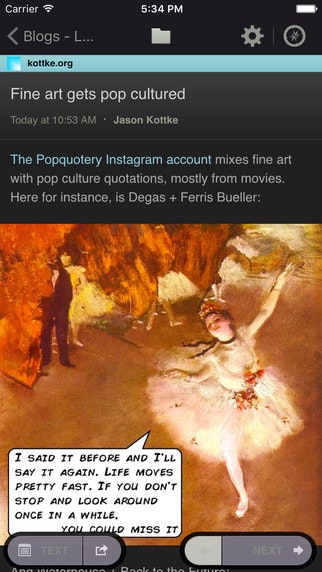 Newsblur 6.0 gallery image