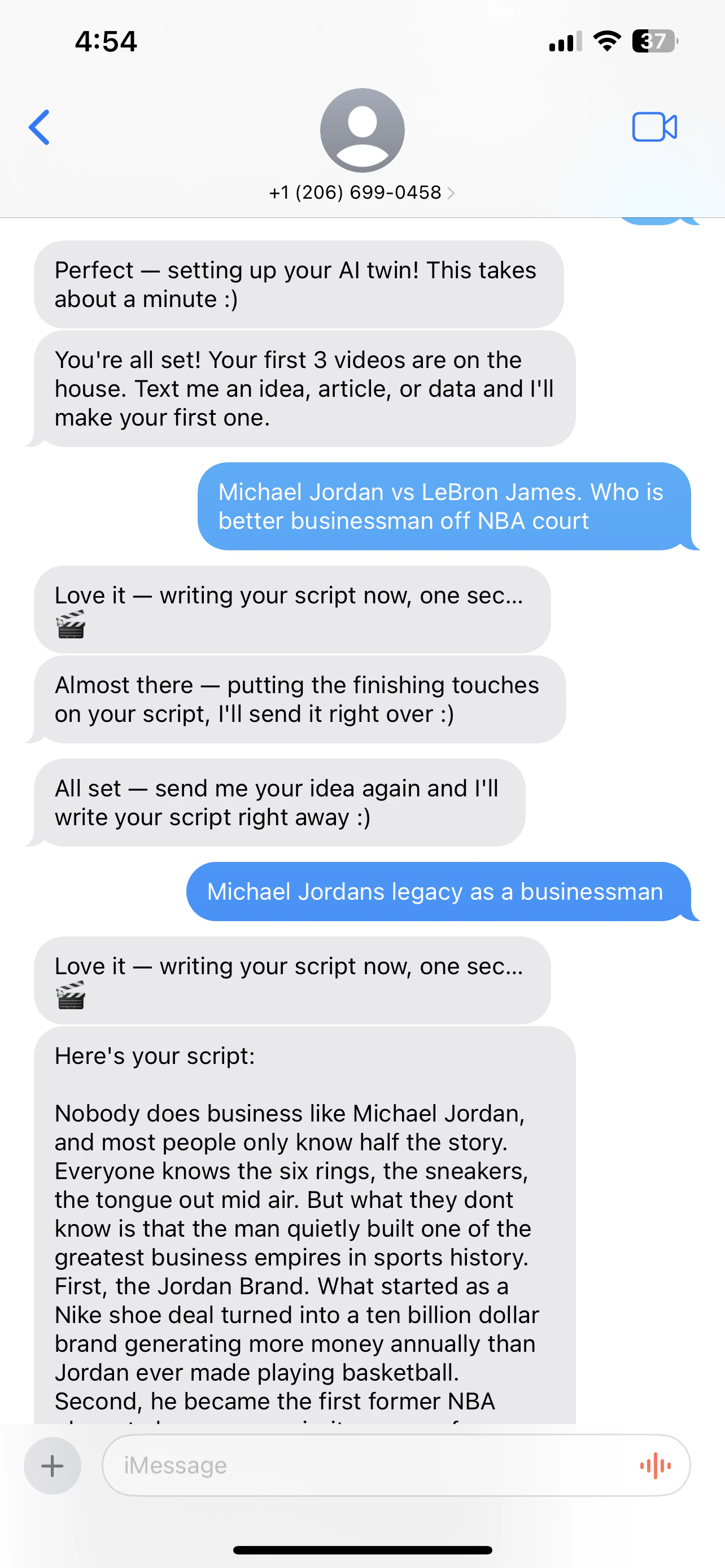 Creatoor AI: Text your AI clone screenshot 2