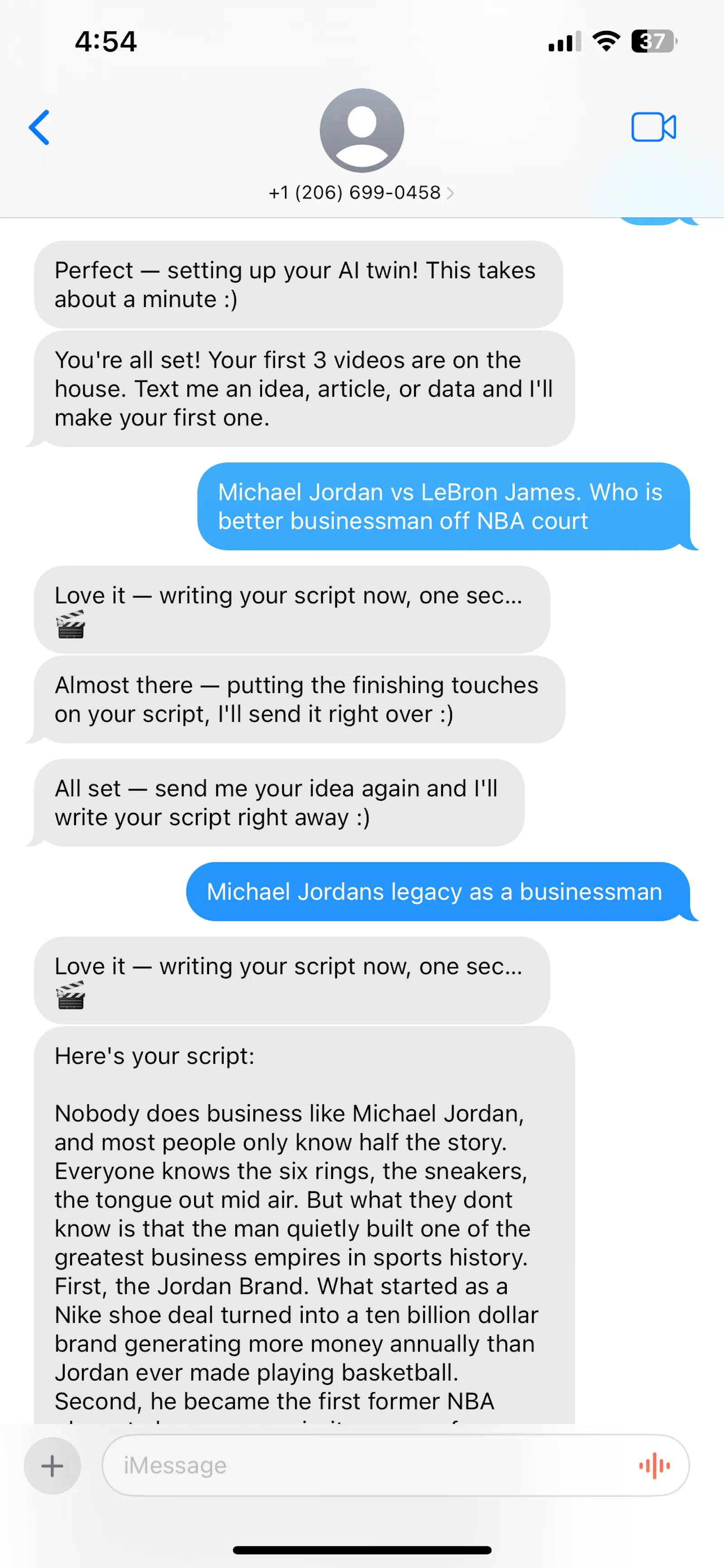 Creatoor AI: Text your AI clone screenshot 3