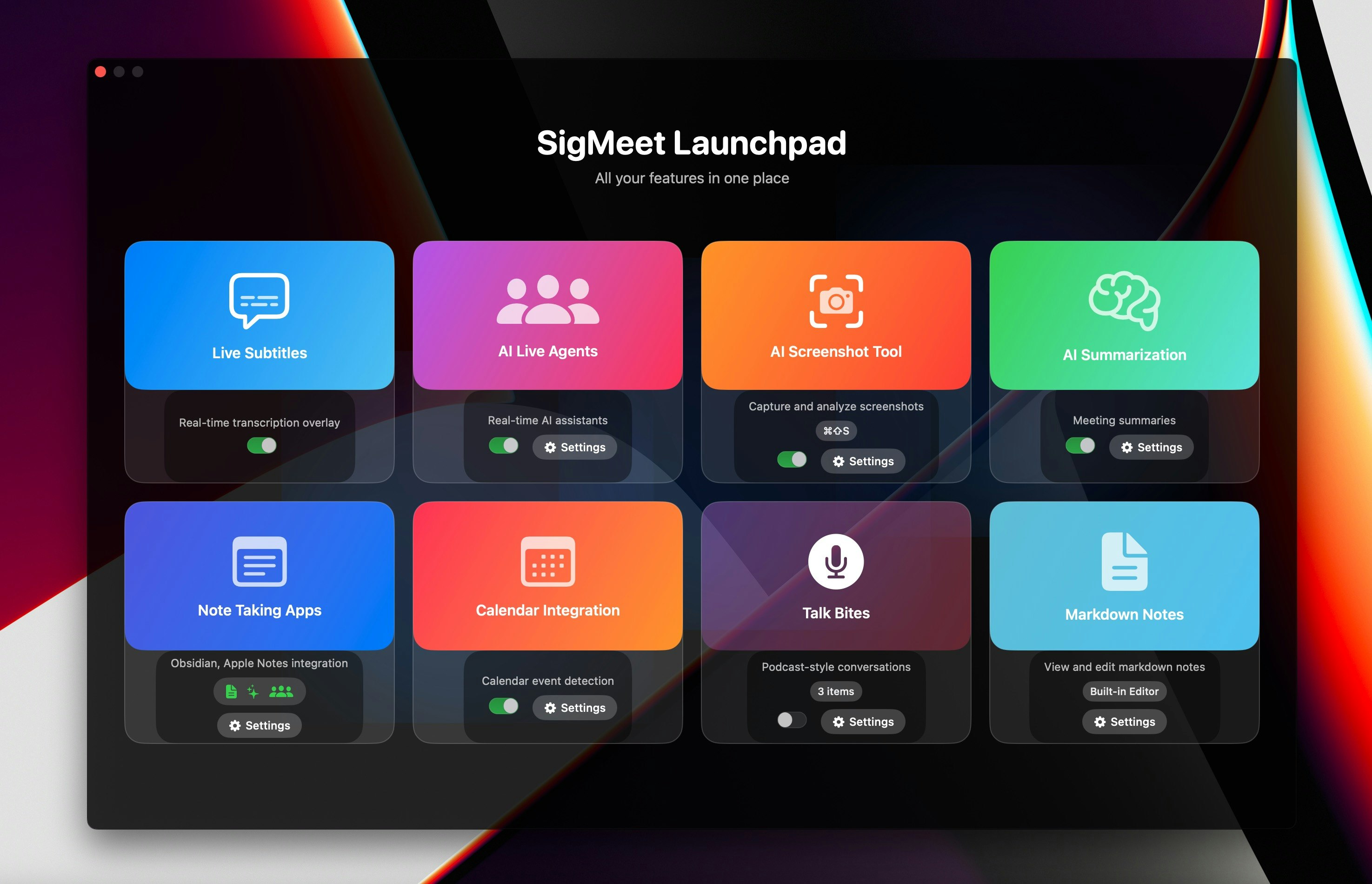 SigMeet -Bring Order to the Signal Storm logo