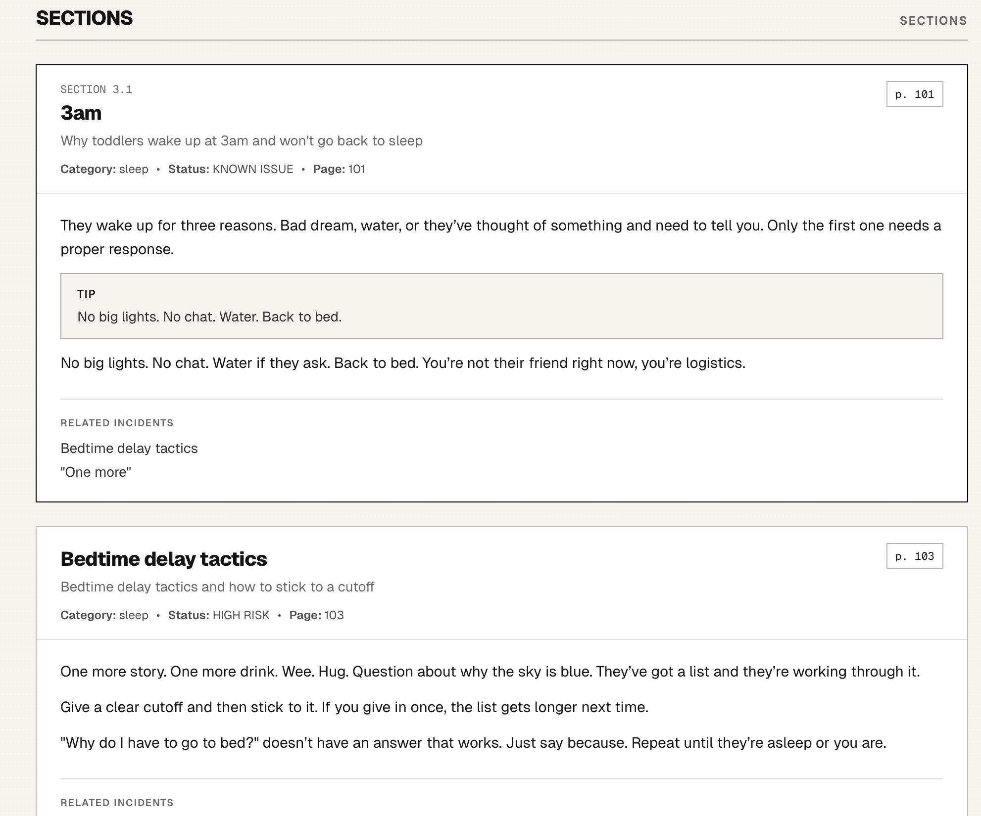 The Dad Manual - Screenshot 4 showing product features and functionality