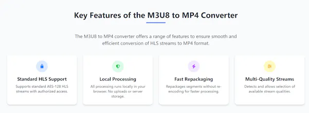 M3U8 to MP4 – Online Converter gallery image