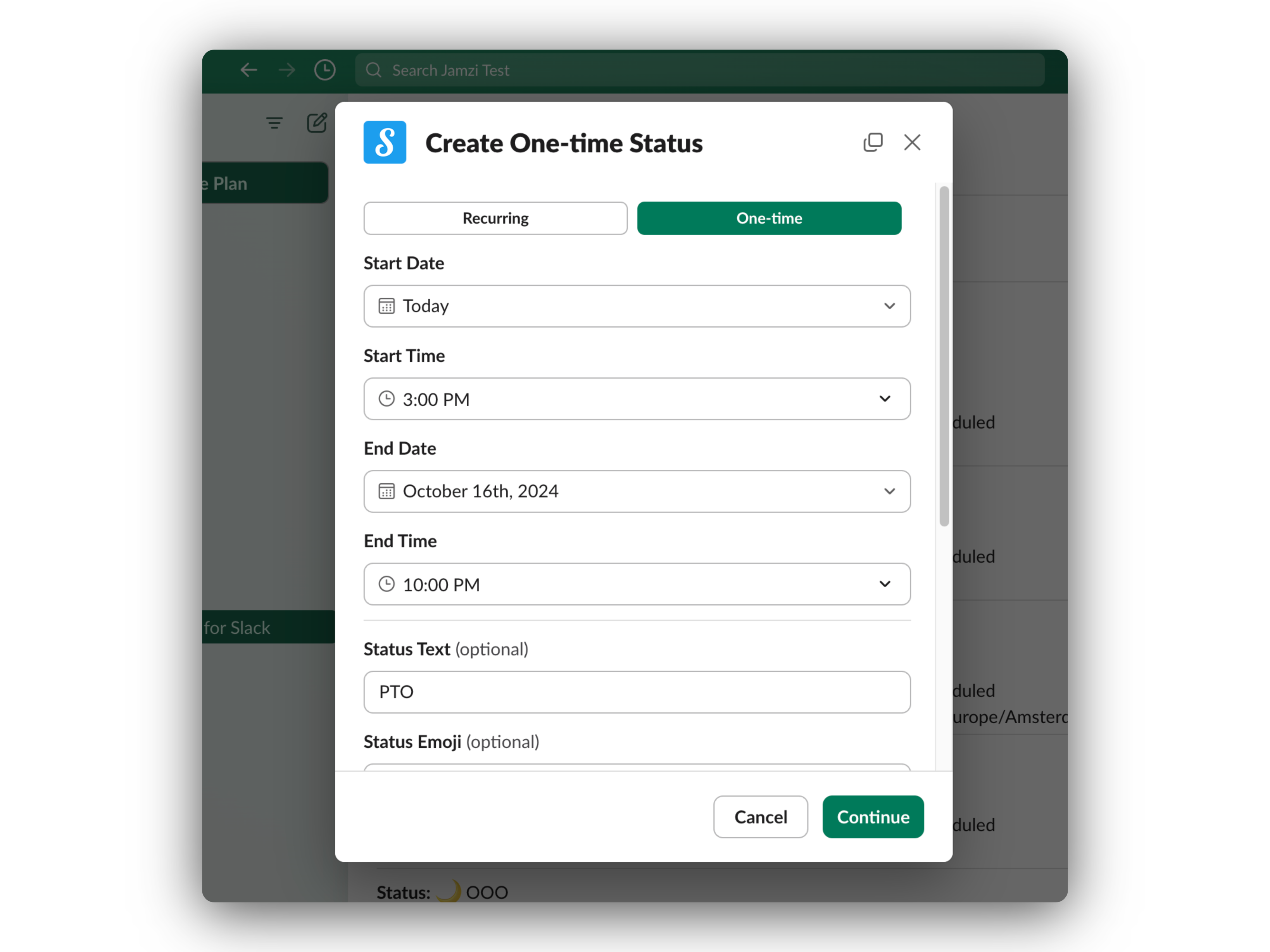 स्लैक 3.0 के लिए स्थिति अनुसूचक - स्लैक स्टेटस को स्वचालित करें: OOO, PTO, काम के घंटे और अधिक मीडिया 4