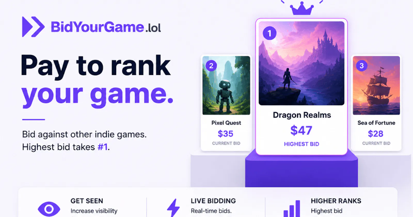 BidYourGame screenshot 1