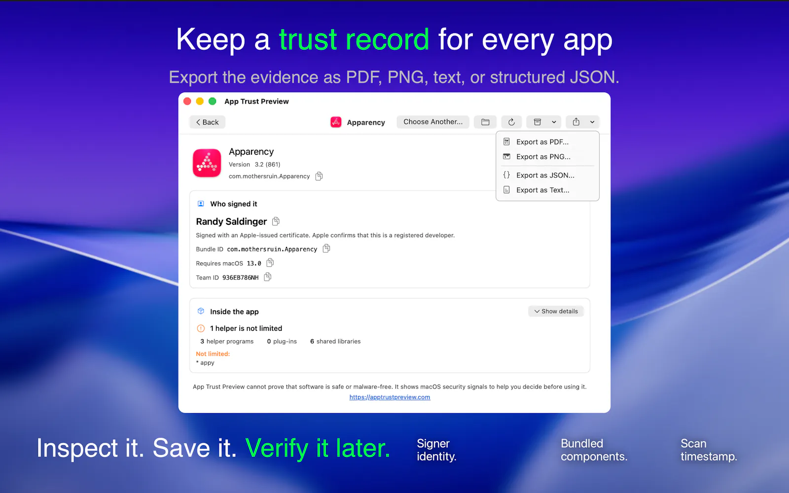 App Trust Preview screenshot 4