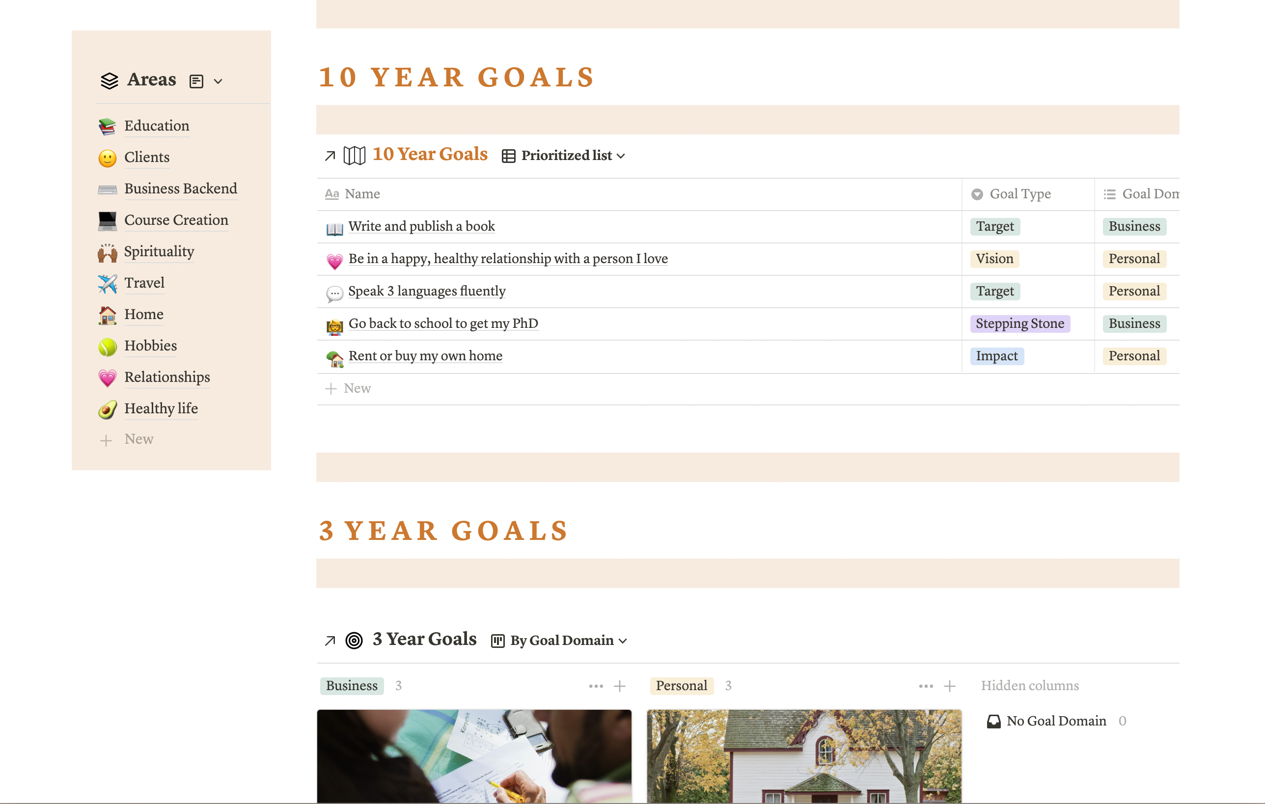 Notion Ultimate Life Dashboard gallery image