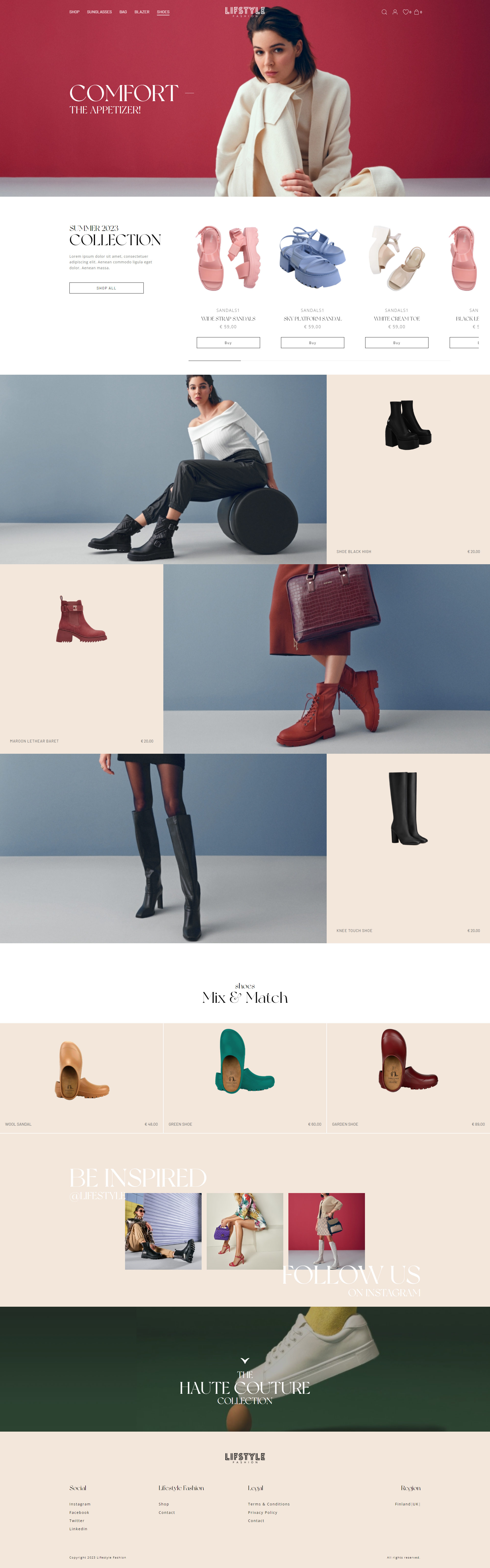 Lifestyle Ecommerce web Template next.js media 5