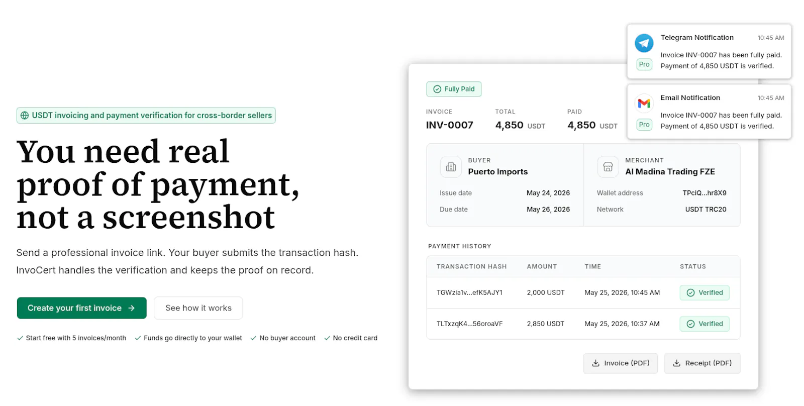 InvoCert screenshot 1