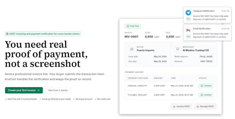 InvoCert screenshot 1