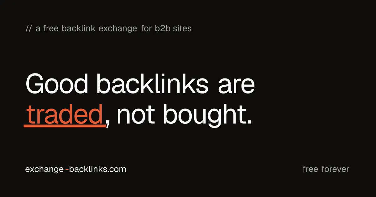 Exchange Backlinks gallery image