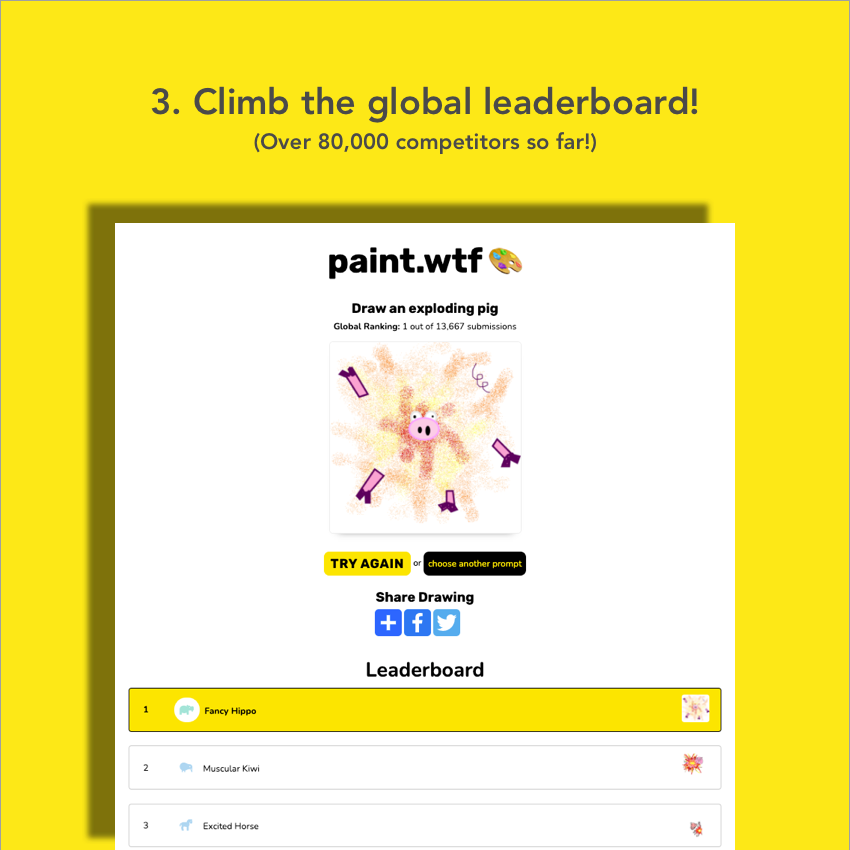 Paint Wtf A Drawing Game Where An Ai Is The Judge Product Hunt