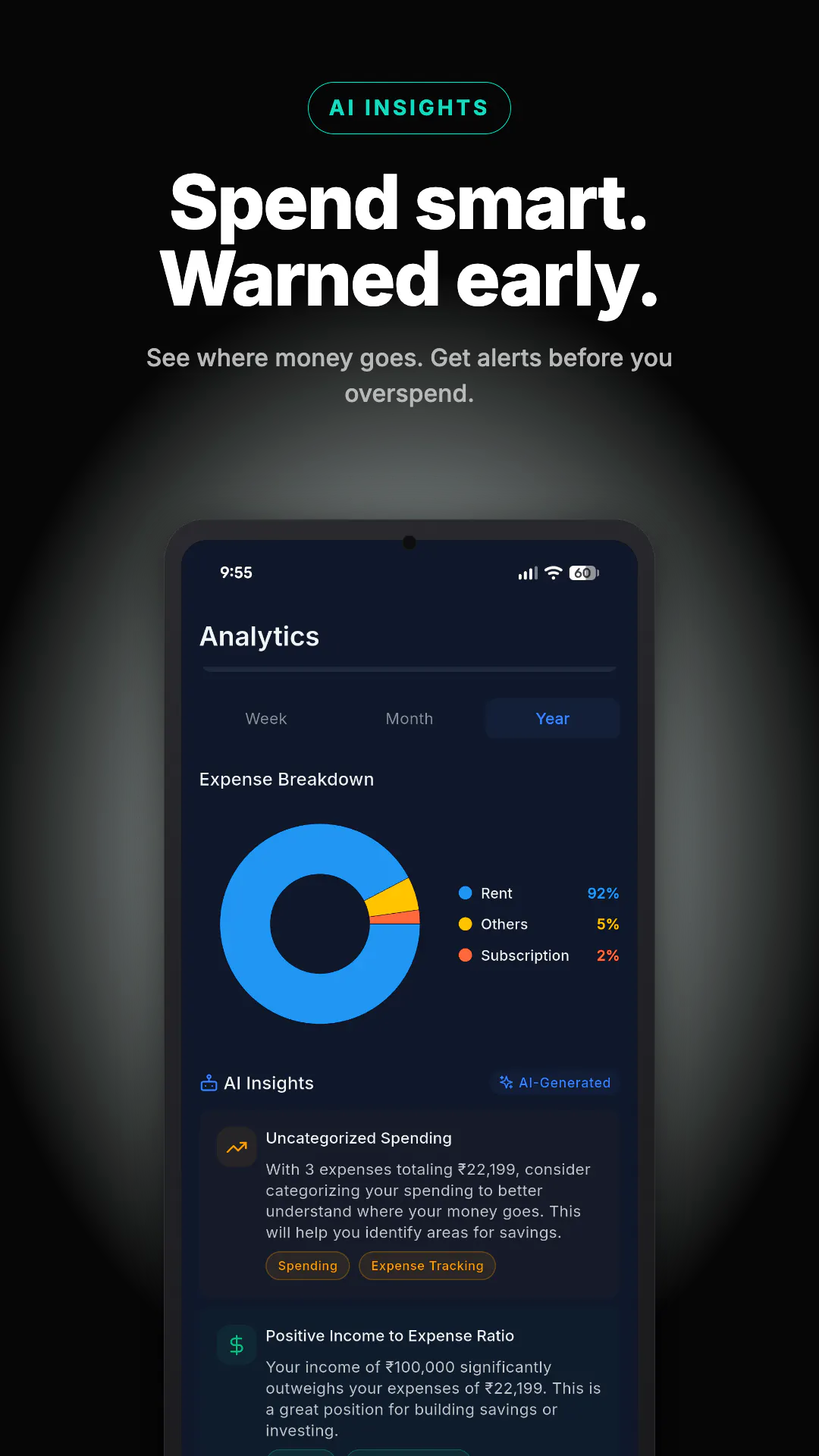 MoneyMinder | AI Expense Tracker gallery image