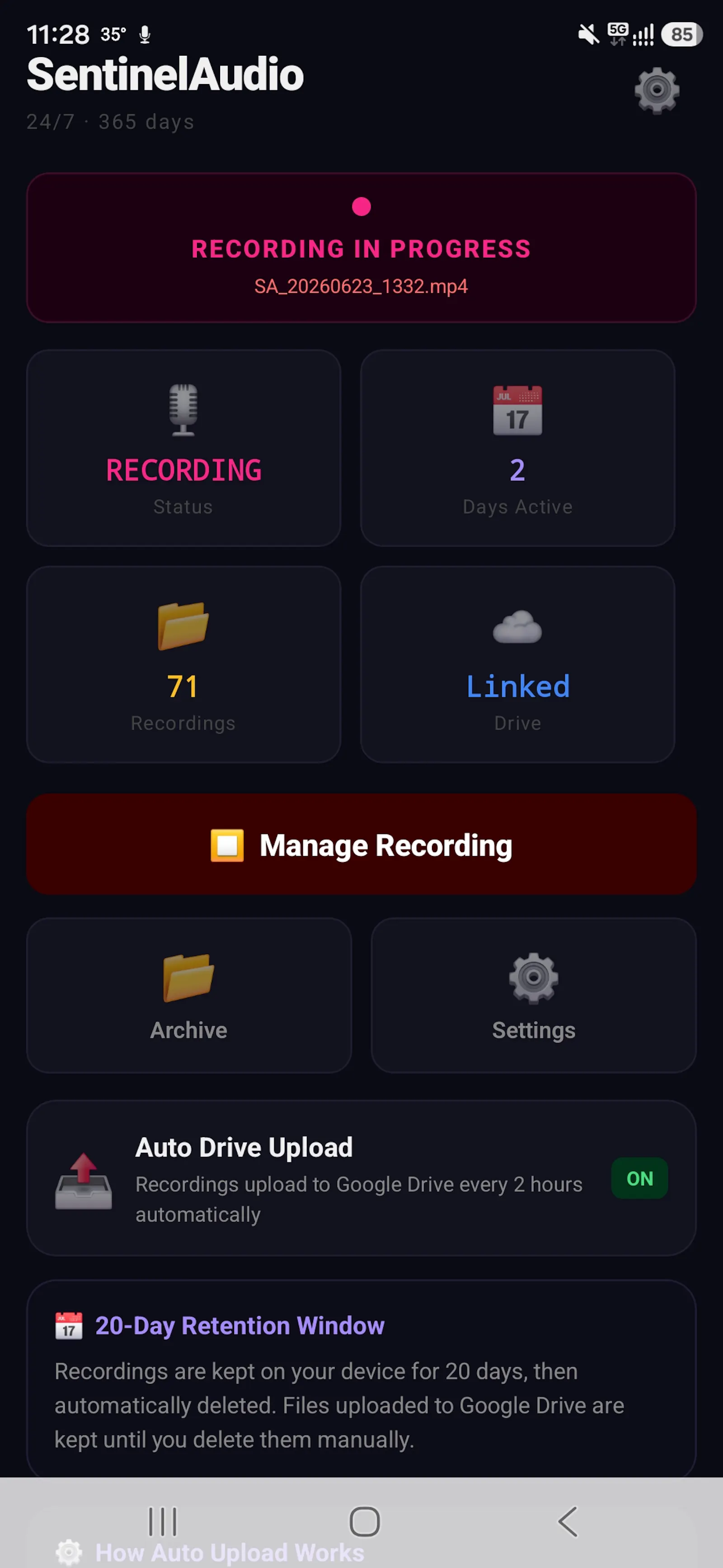 SentinelAudio screenshot 4