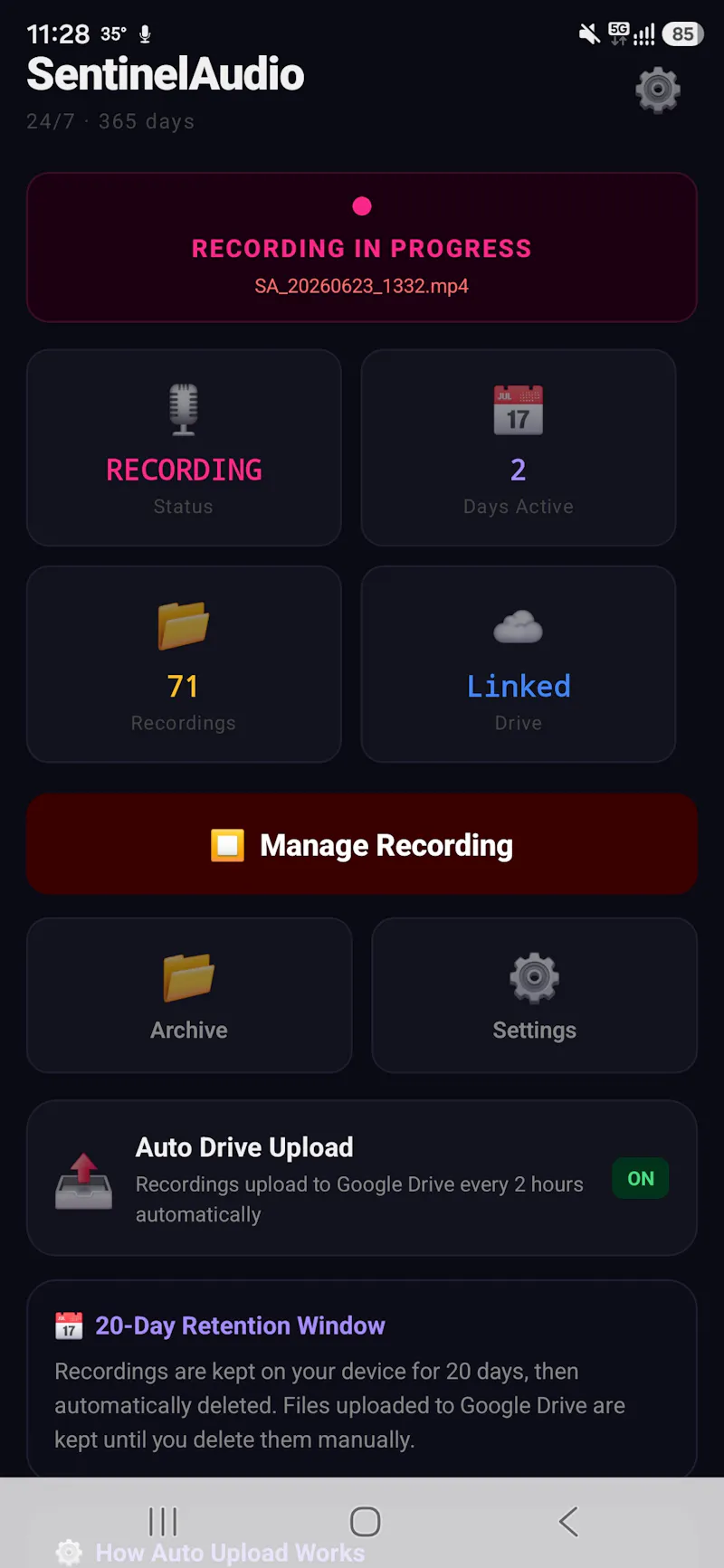 SentinelAudio screenshot 4
