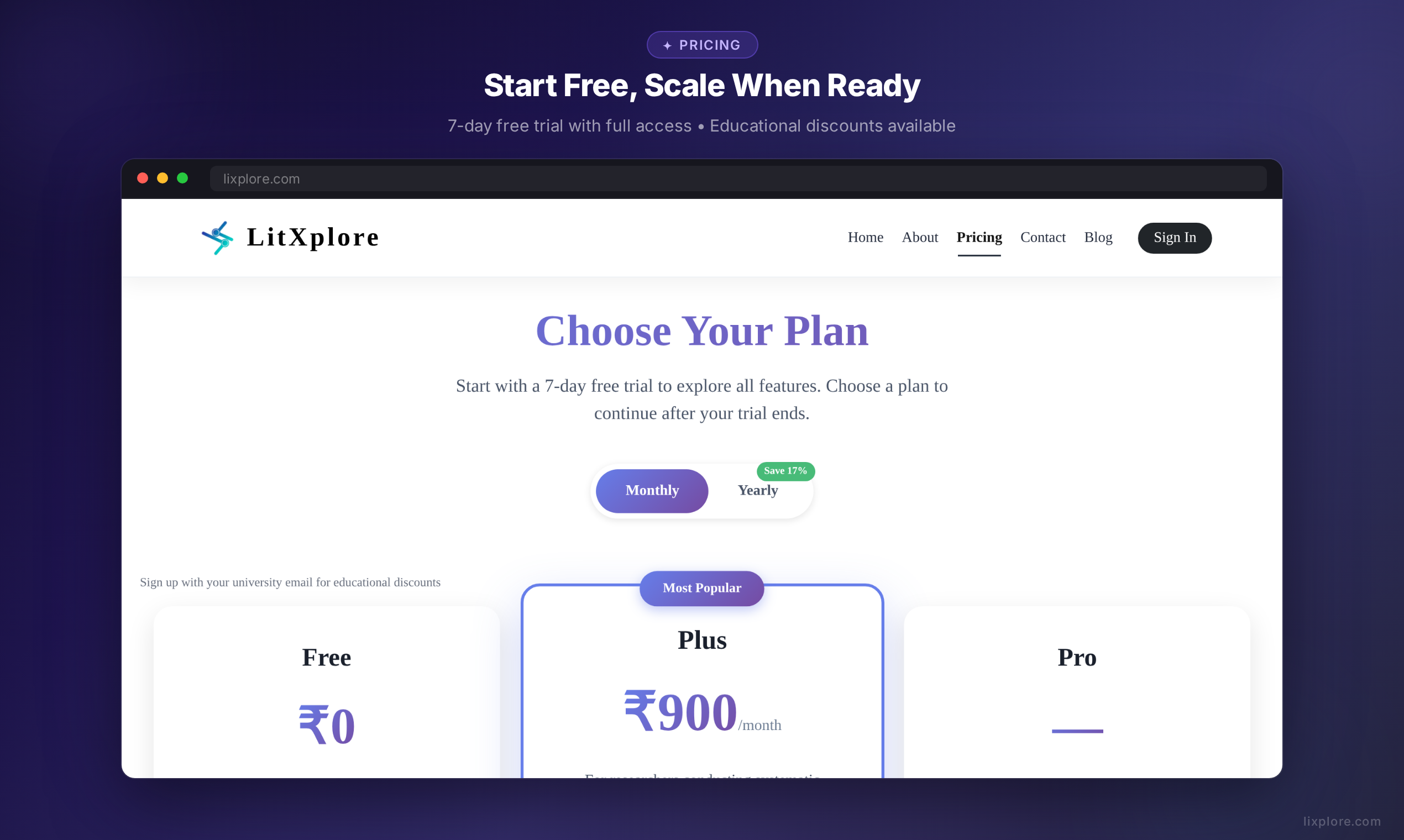 LitXplore - Screenshot 2 showing product features and functionality
