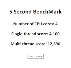 5 Second BenchMark (5SBM) gallery image