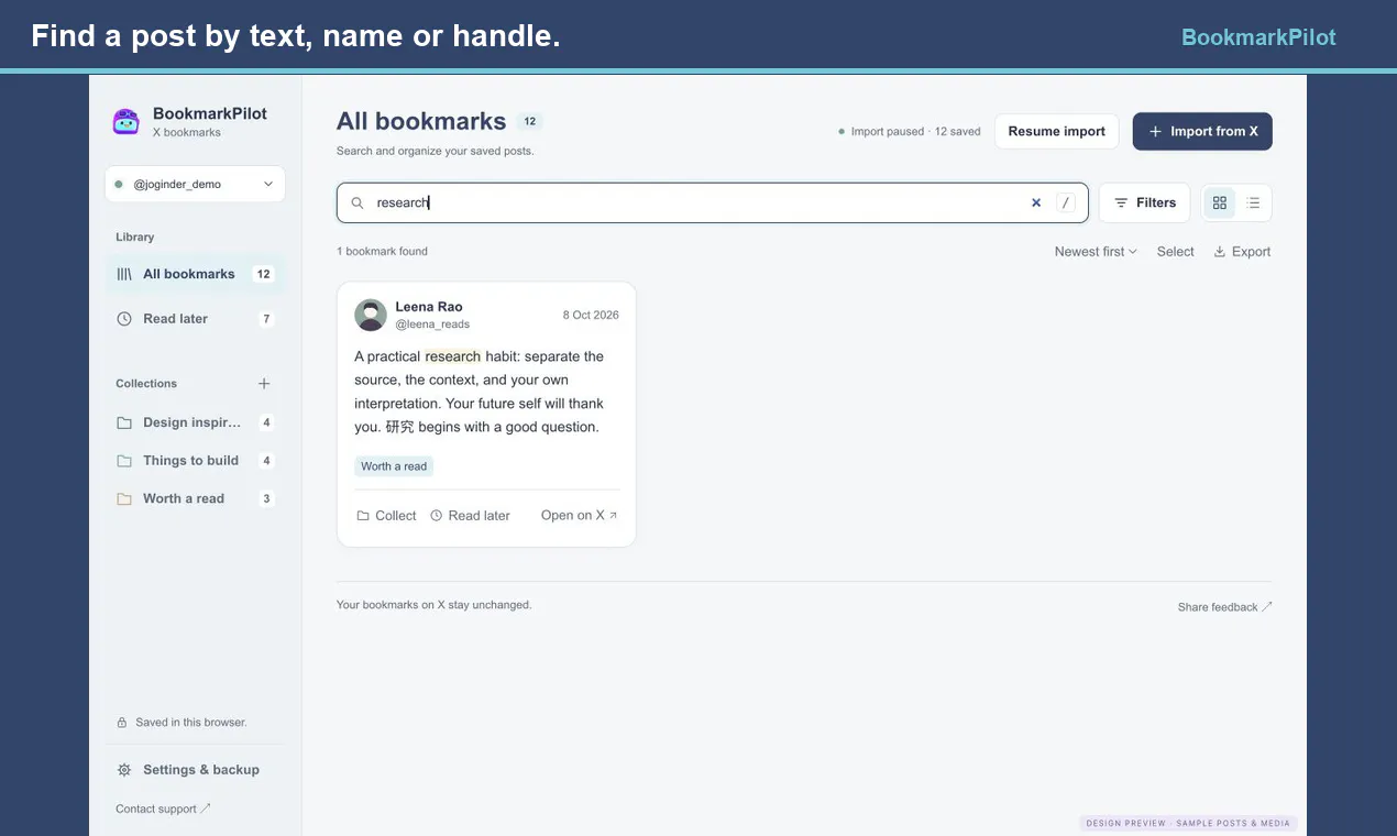 BookmarkPilot 2026 gallery image