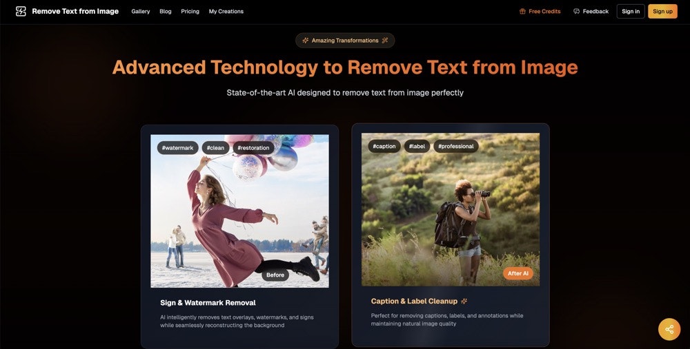 Remove Text from Image gallery image