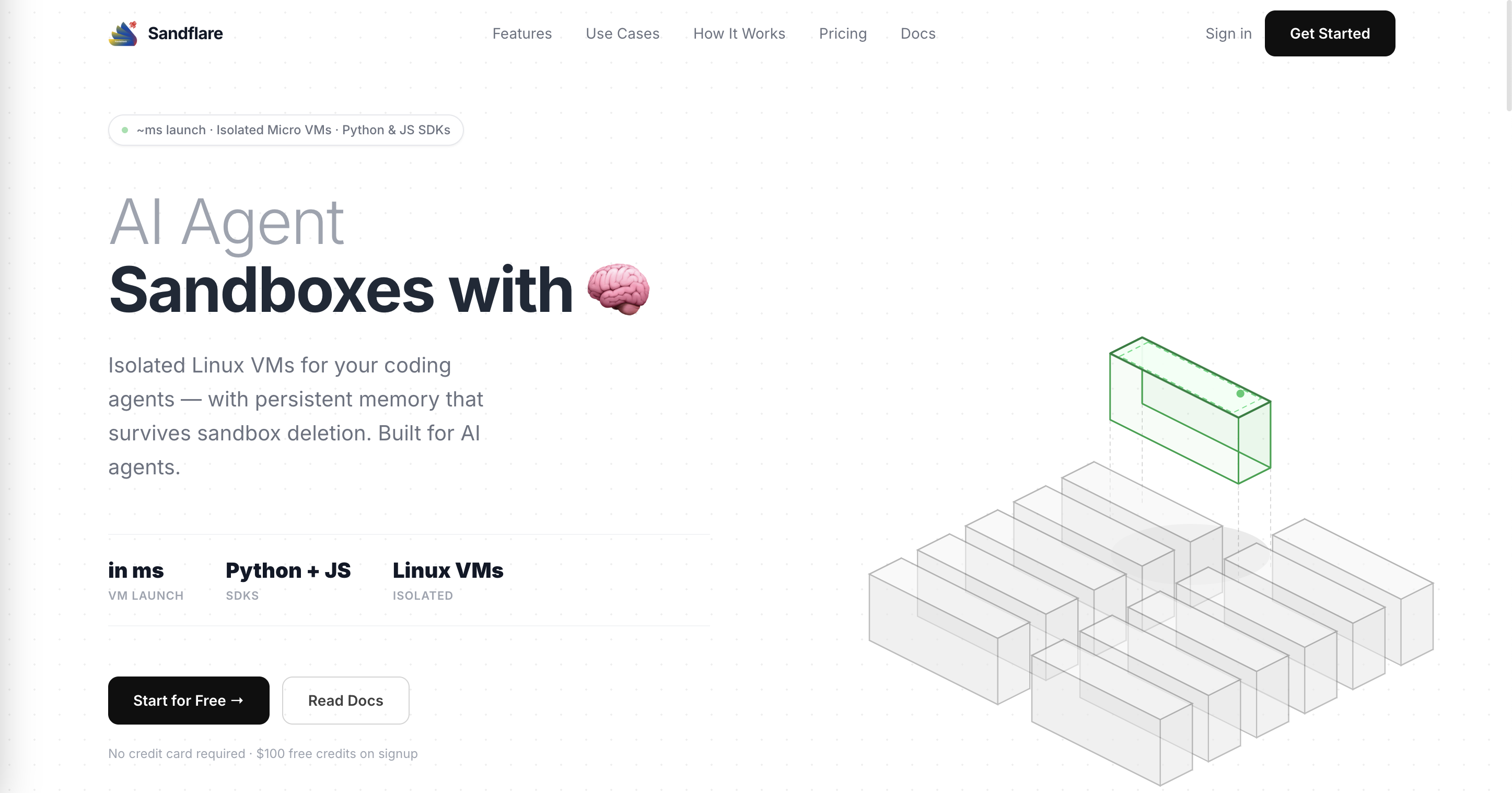 Sandflare - AI agent sandboxes
